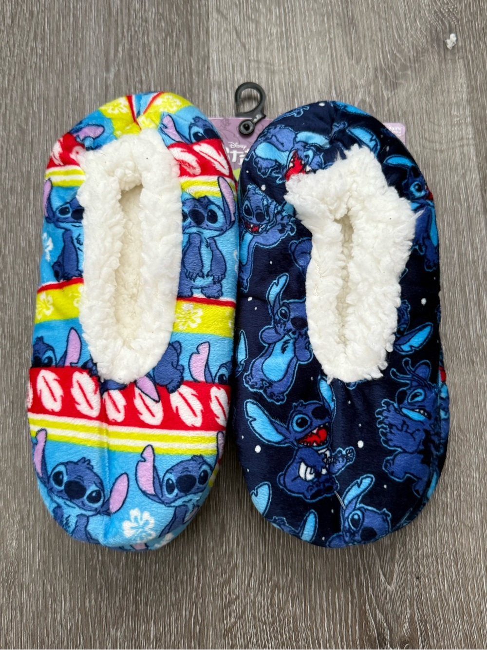 NWT Lilo and Stich 2 pack of women’s slipper socks | 7 - 9 1/2